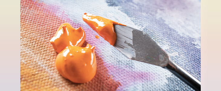 painting with knife - Pleasant Acrylic